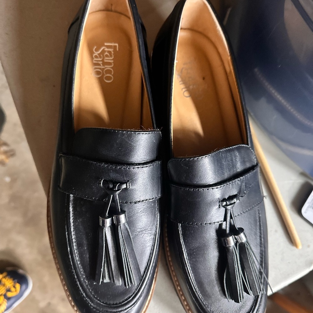 Size 11 Almost new Franco Sarto loafers leather